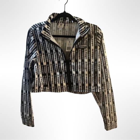 adidas Jackets & Blazers - Adidas originals Black and White Women's Cropped Jacket